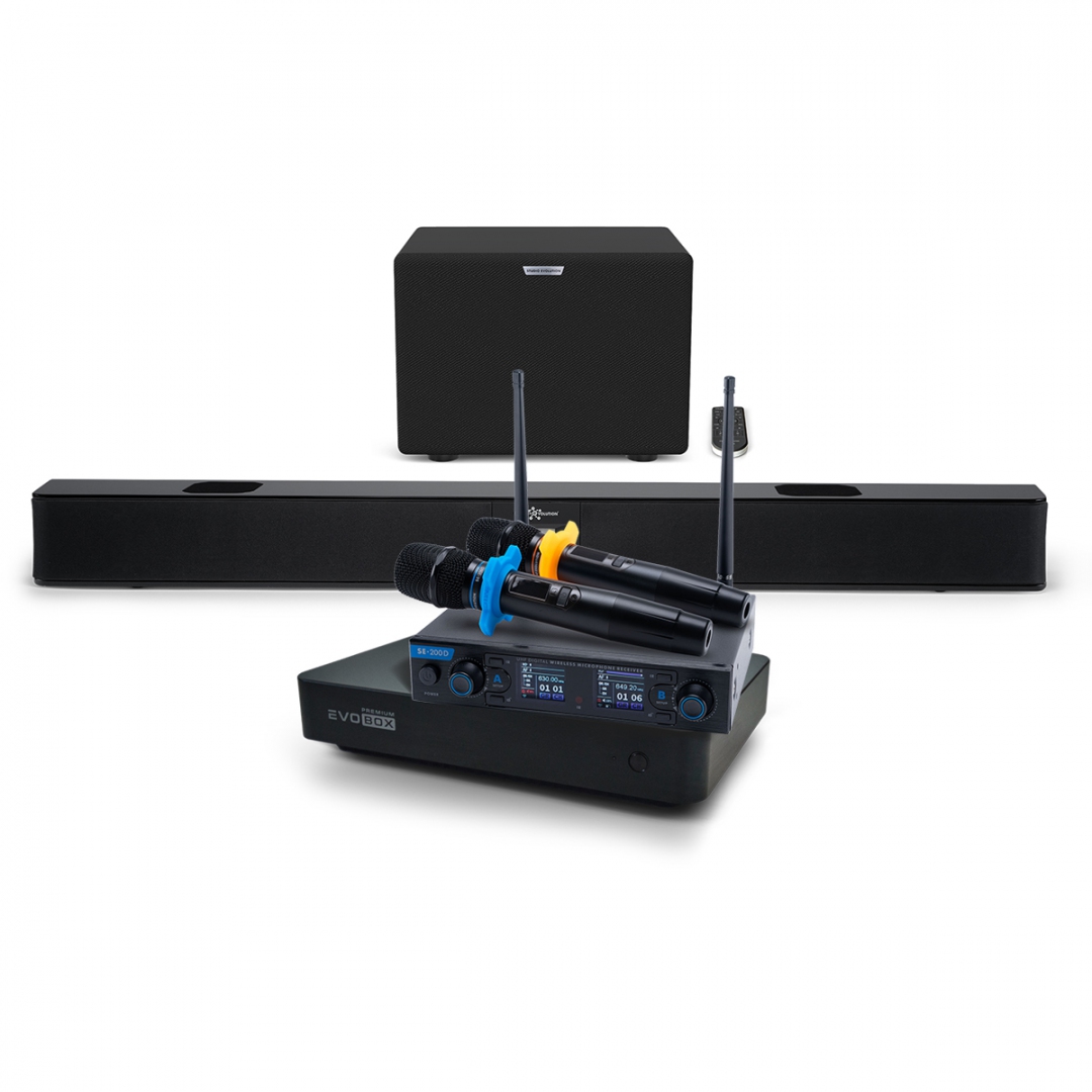 Hi-End караоке-система EVOBOX Premium + EvoSoundBar (саундбар с караоке) в Таганроге