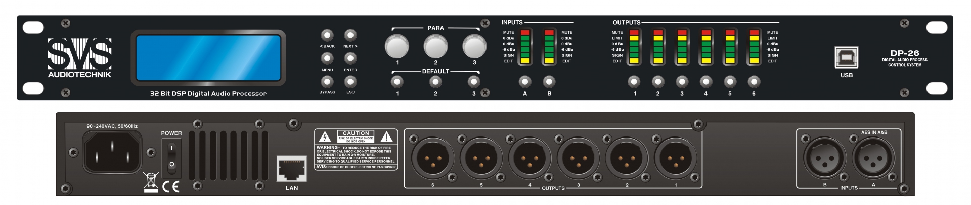 SVS Audiotechnik DP-26 Цифровой процессор: 2 входа 6 выходов в Таганроге