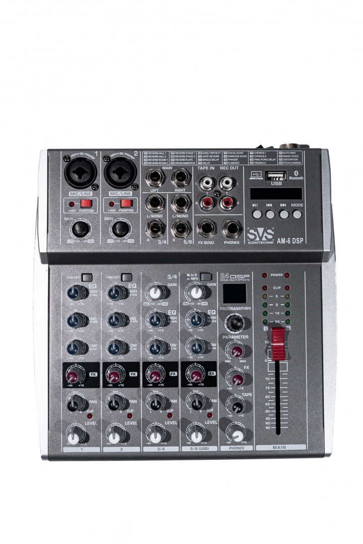 SVS Audiotechnik mixers AM-6 DSP Микшерный пульт аналоговый, 6-канальный SVS Audiotechnik mixers в Таганроге