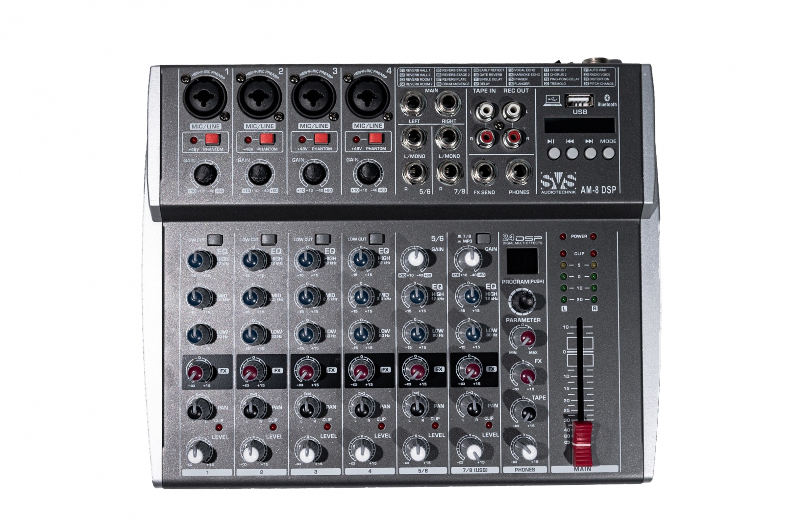SVS Audiotechnik mixers AM-8 DSP Микшерный пульт аналоговый, 8-канальный в Таганроге